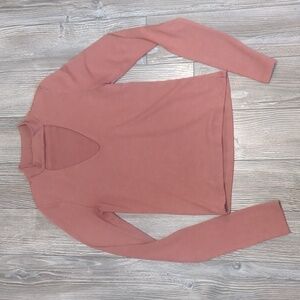 WILFRED FREE Aritzia Choker Neck Long Sleeve Top S